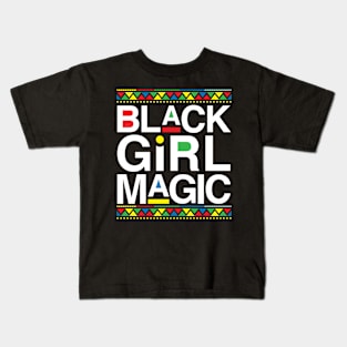 Melanin Pride Black Girl Magic Melanin Poppin Melanin Queen Black Pride Gift Kids T-Shirt